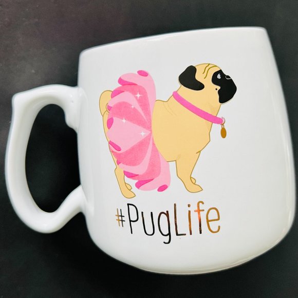 10 Strawberry Street Other - 10 STRAWBERRY STREET "Ballerina Tutu" Large Pug Mug